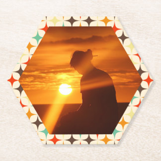 Posavasos De Papel Cargar fondo retro de fotos