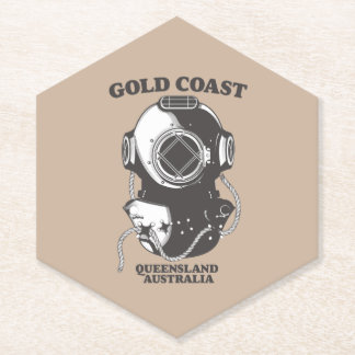 Posavasos De Papel Cartel de buceo de Gold Coast Queensland Australia