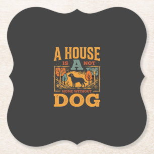 Posavasos De Papel Casa de perro vintage