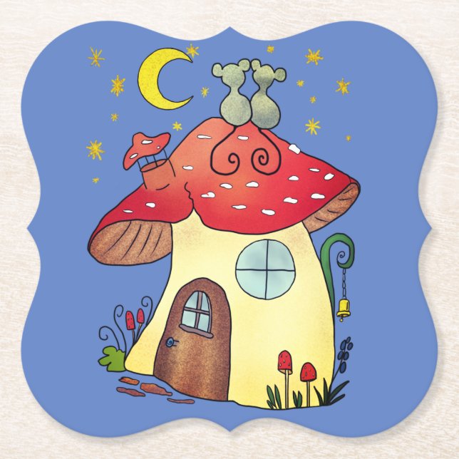 Posavasos De Papel Casa de ratón (Anverso)