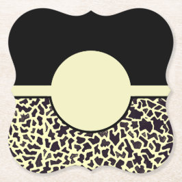 Posavasos De Papel Casas de leopardo negro