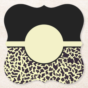 Posavasos De Papel Casas de leopardo negro