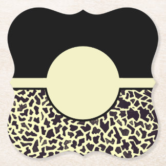 Posavasos De Papel Casas de leopardo negro