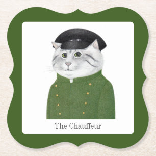 Posavasos De Papel Cáscaras de papel CHAUFFEUR para soporte CAT + tex