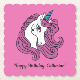 Posavasos De Papel Cáscaras de papel de color y texto para personaliz