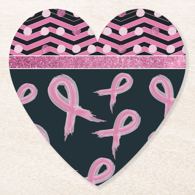 Posavasos De Papel Casos de cáncer de mama (Anverso)