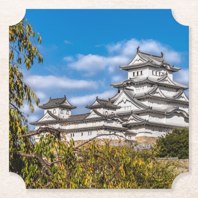Posavasos De Papel Castillo de Himeji #5, Japón (Anverso)