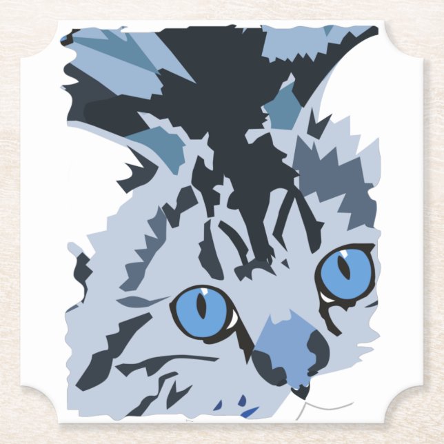 Posavasos De Papel Cat (Anverso)