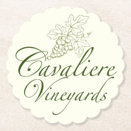 Posavasos De Papel Cavaliere Vineyards Coaster (verde)
