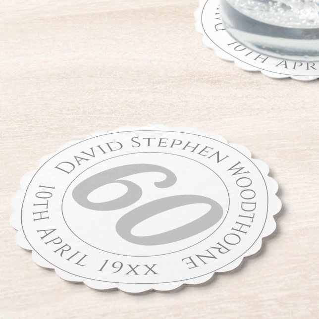 Posavasos De Papel Celebración conmemorativa del 60 aniversario (Subido por el creador)