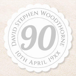 Posavasos De Papel Celebración conmemorativa del 90 cumpleaños