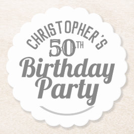 Posavasos De Papel Celebración de la escoria de papel de cumpleaños n