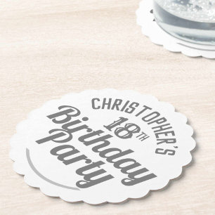 Posavasos De Papel Celebración de la escoria de papel de cumpleaños n