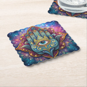 Posavasos De Papel Celestial Hamsa 