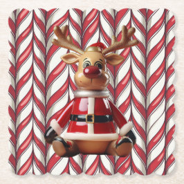 Posavasos De Papel Ceramic Reindeer Coaster