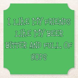 Posavasos De Papel Cerveza amarga deseada aquí 