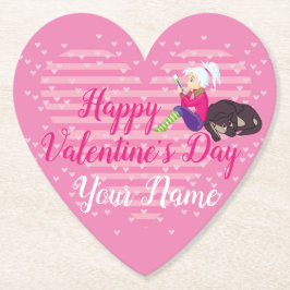 Posavasos De Papel Chica Ser enamorado