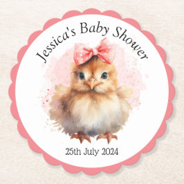 Posavasos De Papel Chick de bebé lindo