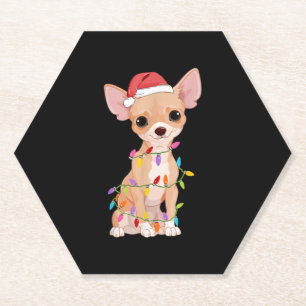 Posavasos De Papel Chihuahua Perros Navidades de árboles dulces regal
