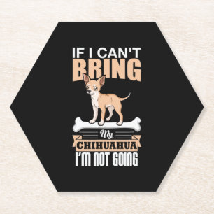 Posavasos De Papel Chiwawa Gift Chihuahua Chi Dog Dueño