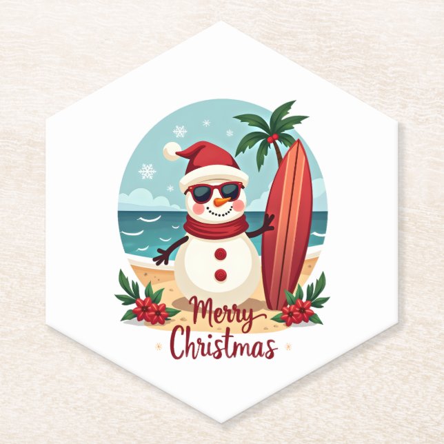 Posavasos De Papel christmas (Anverso)