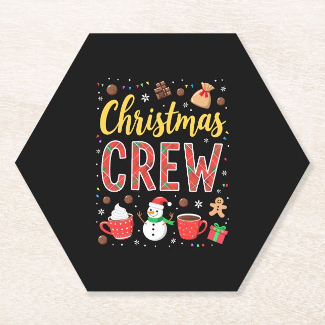 Posavasos De Papel Christmas Crew (2) (Anverso)