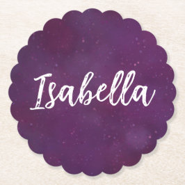 Posavasos De Papel Cielo de estrella morada