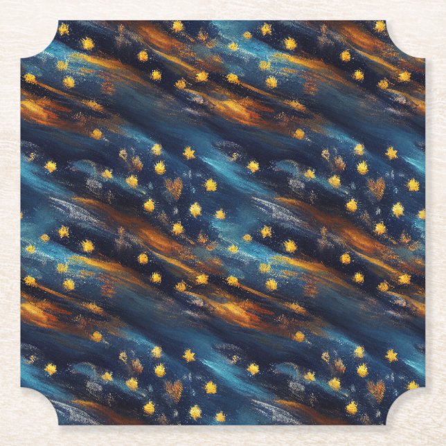 Posavasos De Papel Cielo de estrellas (Anverso)