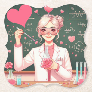 Posavasos De Papel Científico El día de San Valentín de la Cuta