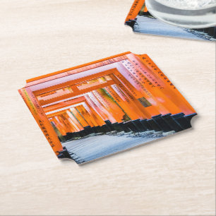 Posavasos De Papel Cincuenta sombras de naranja - Senbon Torii, Kyoto