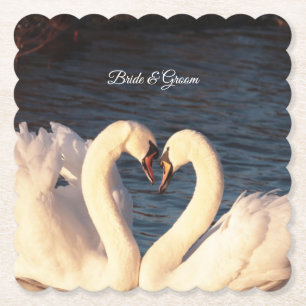 Posavasos de papel Cisne Blanco