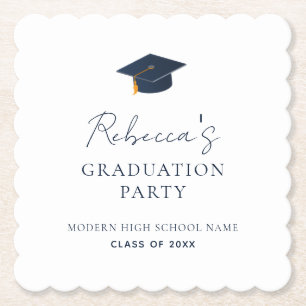 Posavasos De Papel Clase personalizada del año de graduación de la es