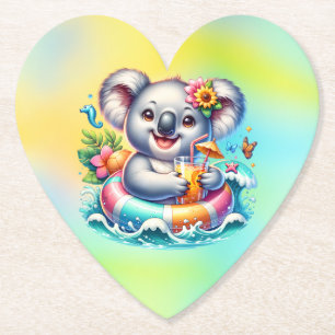 Posavasos De Papel Clipart de sublimación de koala de verano-97702