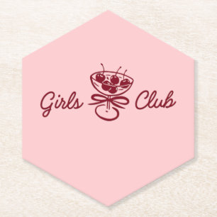 Posavasos De Papel Club de Chicas