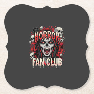 Posavasos De Papel Club de Fans de Terror de Halloween Cráneo de Vamp