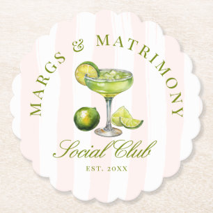 Posavasos De Papel Club Social Margs & Matrimony