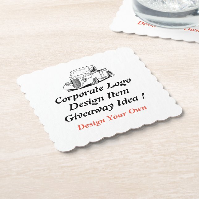 Posavasos De Papel Coaster (En perspectiva)