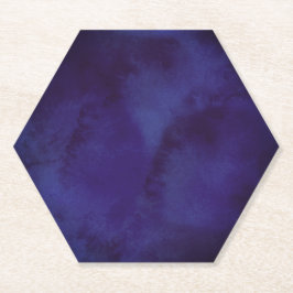 Posavasos De Papel Coaster minimalista azul marino moderno | Elegante