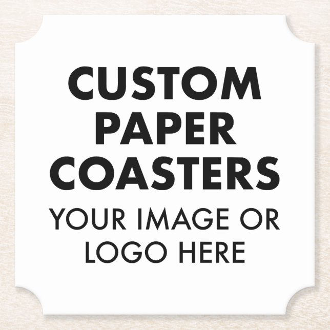 Posavasos De Papel COASTEROS DE PAPEL personalizados personalizados ( (Anverso)