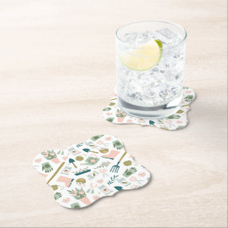 Posavasos De Papel Coasters de Jardín #2