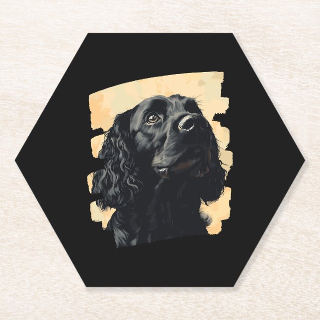 Posavasos De Papel Cocker Spaniel (Anverso)