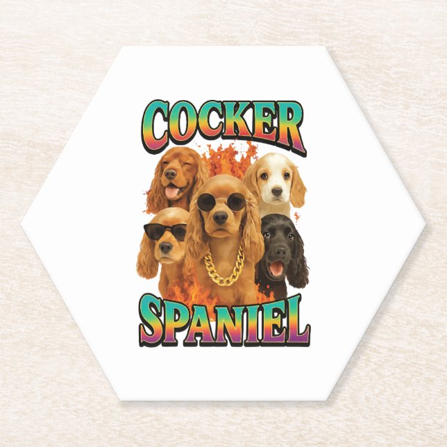 Posavasos De Papel Cocker Spaniel Copy (Anverso)