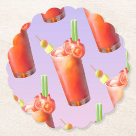 Posavasos De Papel Cóctel Creative Bloody Mary
