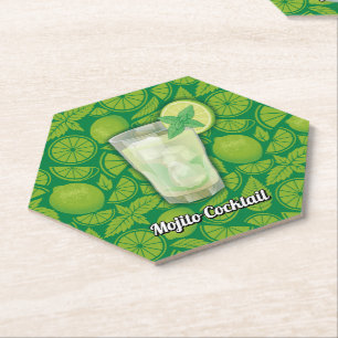 Posavasos De Papel Cóctel Mojito