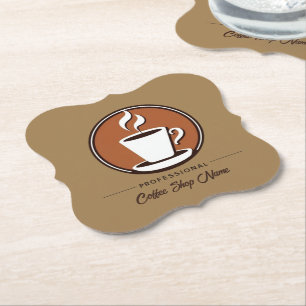 Posavasos De Papel Coffee Business profesional café espresso tienda