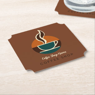 Posavasos De Papel Coffee Business vintage café espresso shop