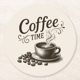 Posavasos de papel Coffee Time