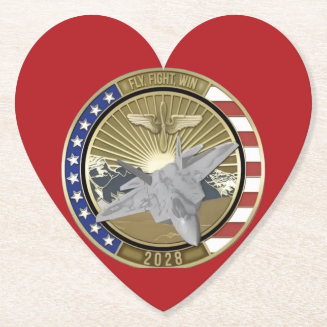 Posavasos De Papel Coin 1 Heart Shaped Coasters (Anverso)