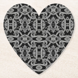 Posavasos De Papel Cojinetes de Corazón GÓTICO de Papel