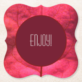 Posavasos De Papel Colección de Bougainvillea de Papel